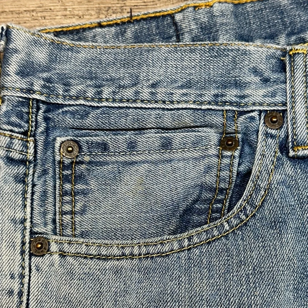 Levi’s 527 Bootcut Jeans Distressed Workwear Denim 38x30